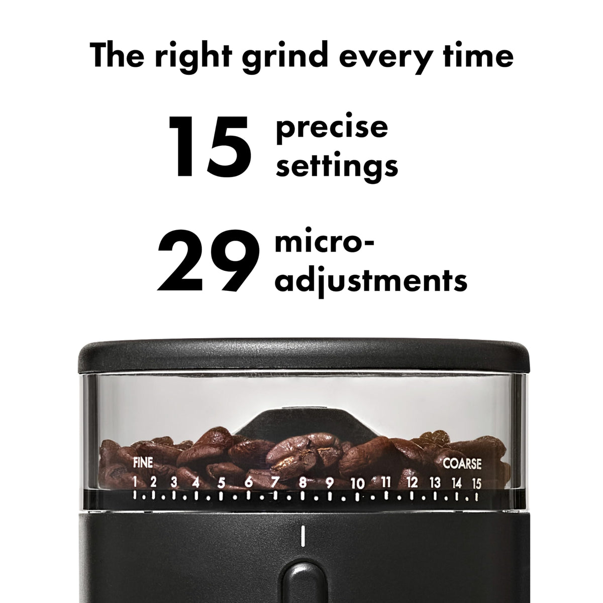 OXO Brew grounds container with integrated spout for neat pouring.
