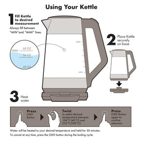 OXO Brew kettle removable filter for easy cleaning