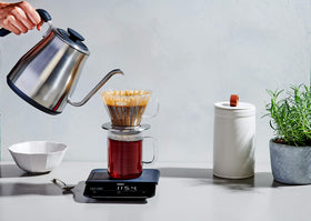 OXO Brew pour-over design supports steady pouring.