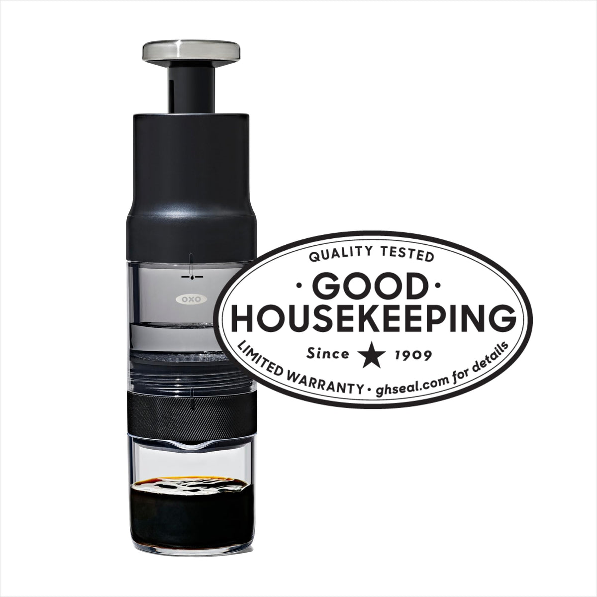 OXO Brew Rapid Brewer compact portable design fits in a bag.