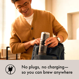OXO Brew Rapid Brewer tamper included for even extraction.