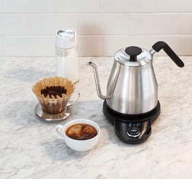 OXO Brew auto shut-off keeps the kettle safe.