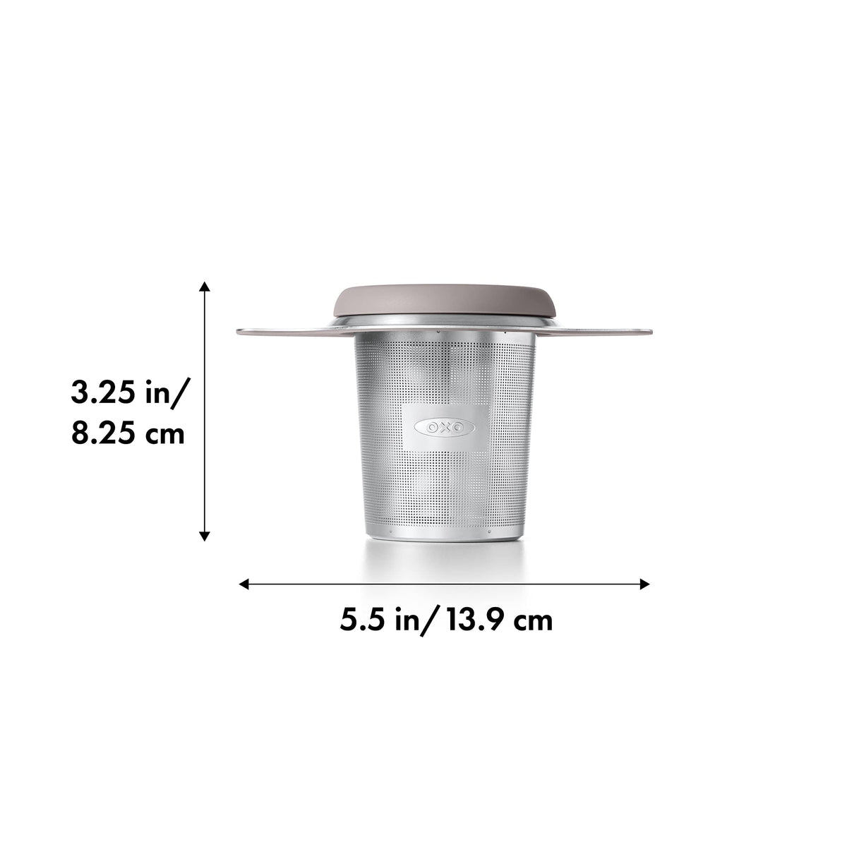OXO Brew Tea Infuser Basket's large stainless steel basket supports vibrant leaf expansion.