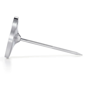 OXO leave-in thermometer in oven-ready position with dial visibility.