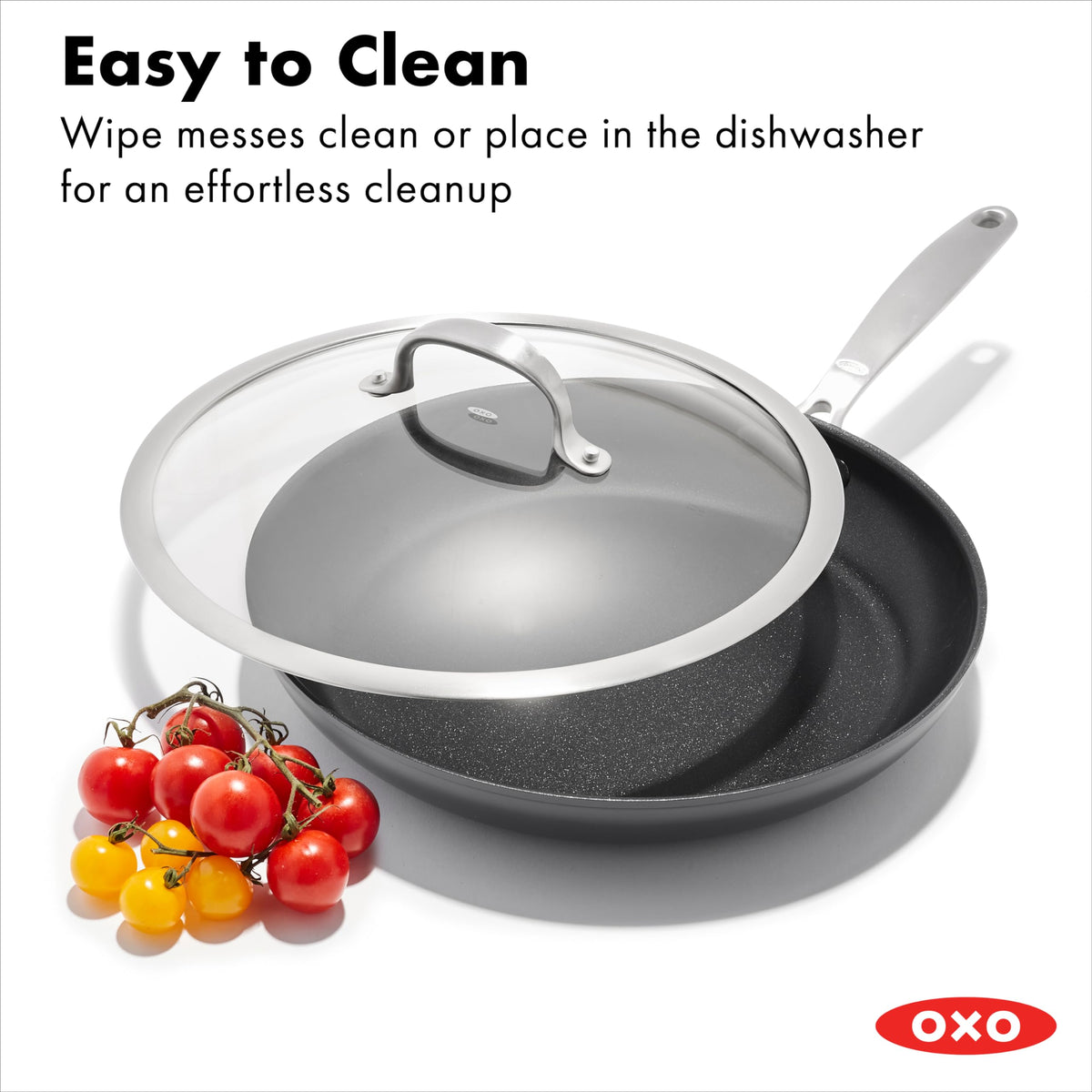 OXO Enhanced drip-free pouring rim reduces spills during transfers.