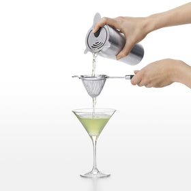OXO fine mesh cocktail strainer packaging view demonstrates ready-to-use kit