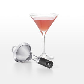 OXO fine mesh cocktail strainer filters pulp and ice for crisp drinks