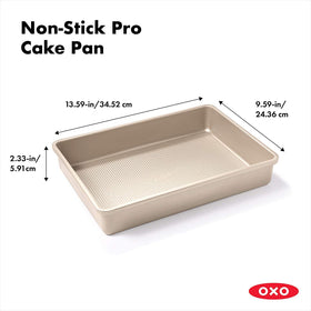 OXO GG Non-Stick Pro Cake Pan coating close-up shows ceramic reinforcement