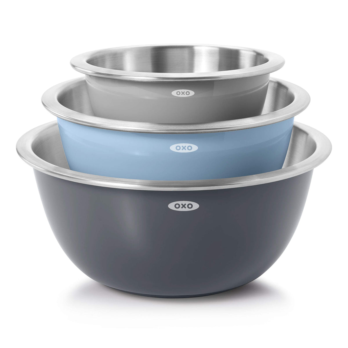 OXO Good Grips 1.5-quart bowl nesting for compact storage.