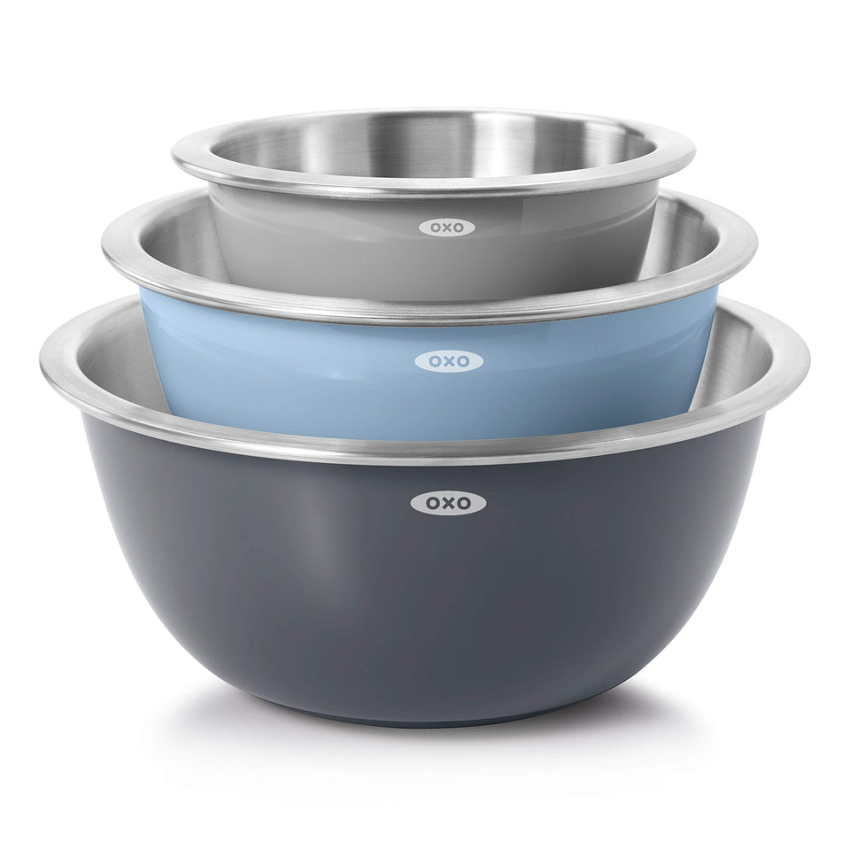 OXO Good Grips 1.5-quart bowl nesting for compact storage.
