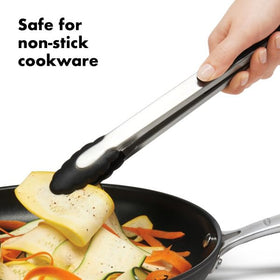 OXO Good Grips 12-Inch Tongs with soft, non-slip grips for comfortable use.