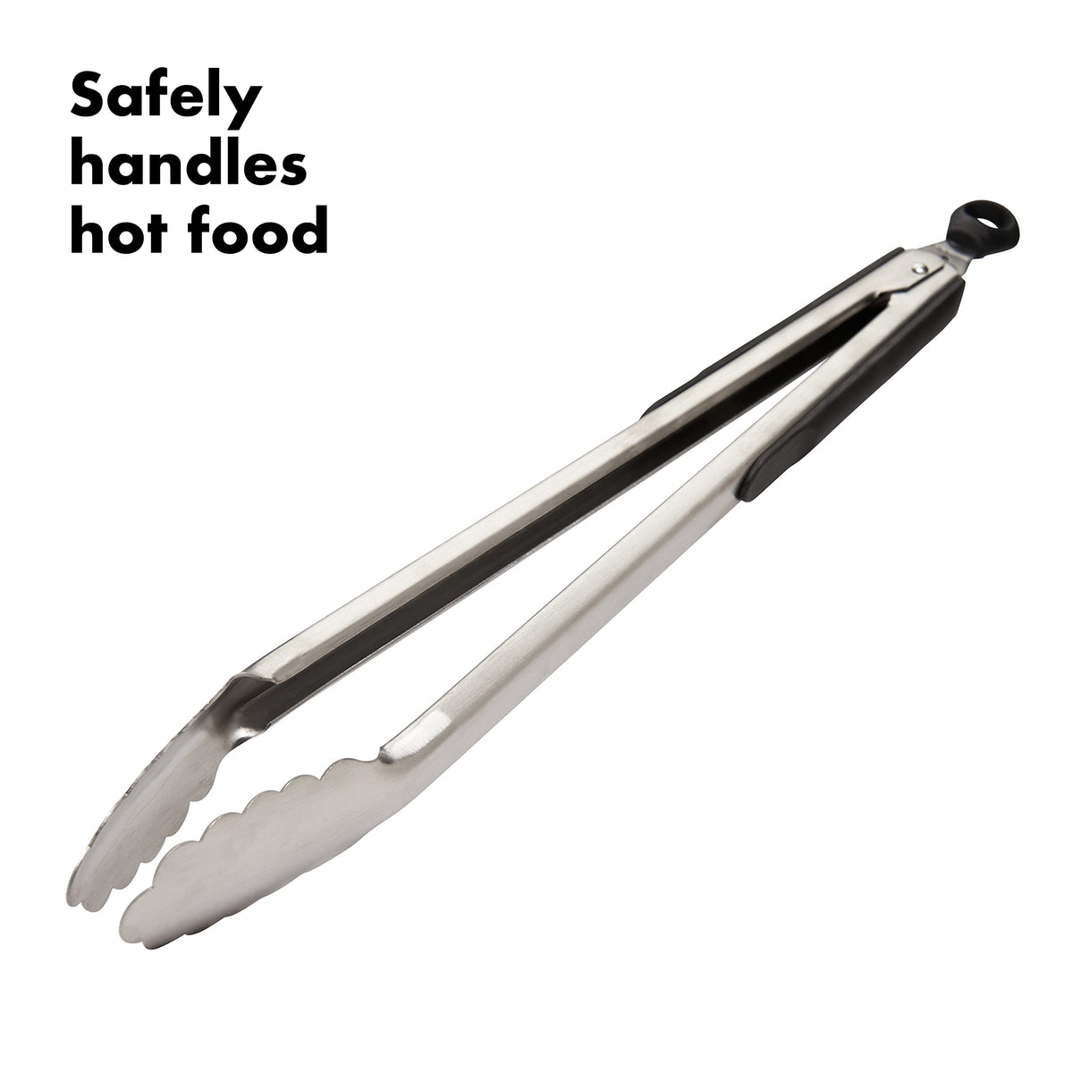 Soft non-slip grips cushion hands during busy cooking tasks