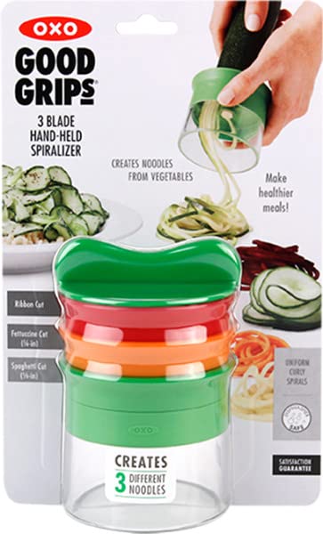OXO Good Grips Spiralizer with food holder cap for safe grip and storage