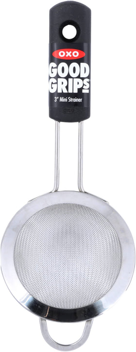 OXO Good Grips 3-Inch Mini Strainer with fine mesh for citrus