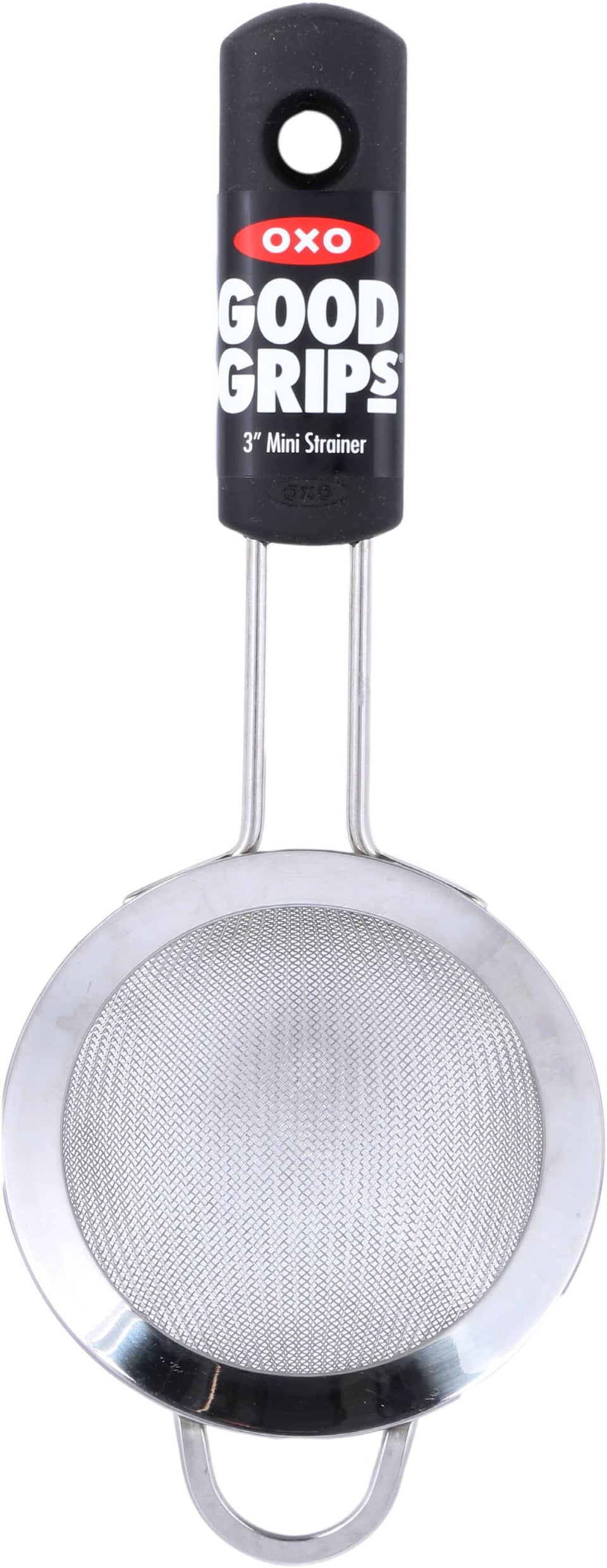 OXO Good Grips 3-Inch Mini Strainer with fine mesh for citrus