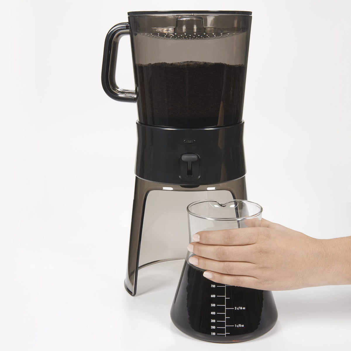 OXO Good Grips 32-ounce capacity suits everyday cold brew needs.