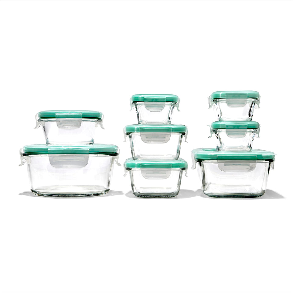 OXO Good Grips 4 cup glass container for airtight meal prep and leftovers