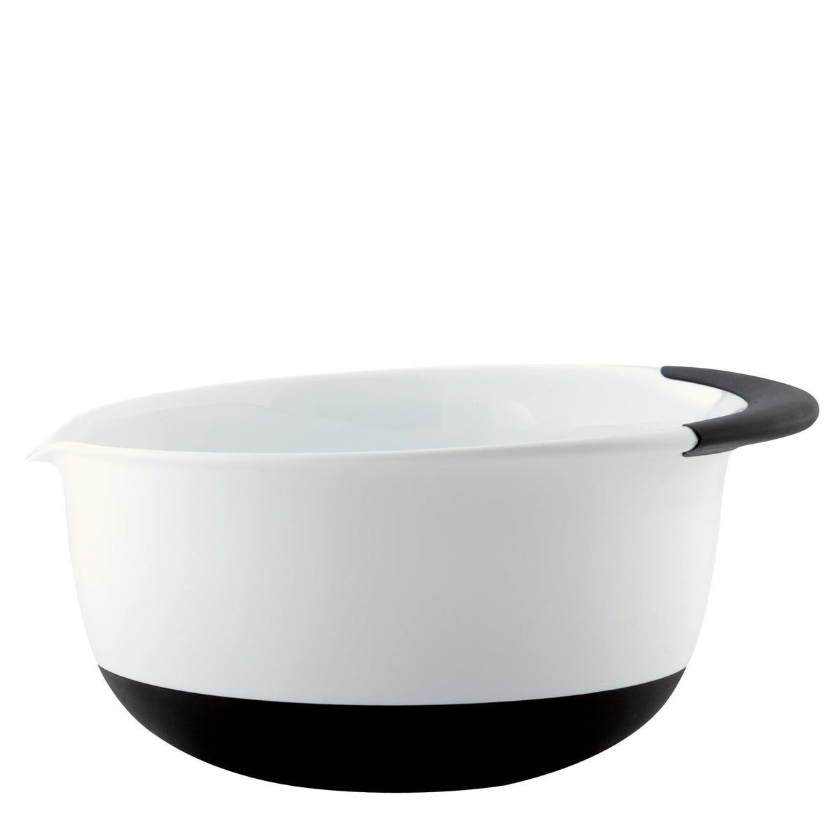 OXO Good Grips 5-Quart Mixing Bowl with non-slip base, ideal for stable mixing and pouring.