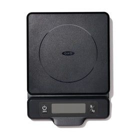 OXO Good Grips 5-lb scale with pull-out display for easy, shadow-free reading.