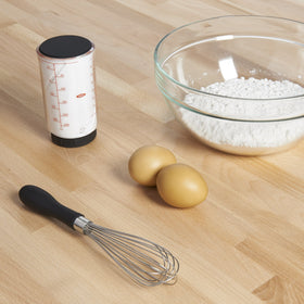 OXO Good Grips 9-Inch Whisk is dishwasher safe for easy cleanup.