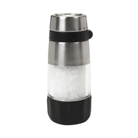 OXO Good Grips Accent Salt Grinder cap refill makes quick, mess-free refilling on the counter.