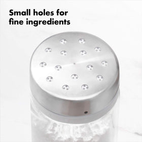 OXO Good Grips Adjustable Shaker small holes perfect for powdered sugar and cinnamon.