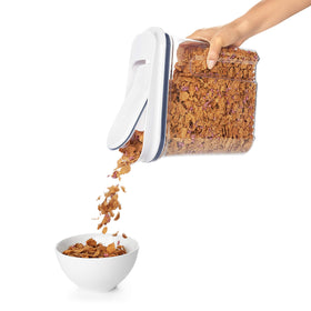 Lid removable and interchangeable on the OXO cereal dispenser