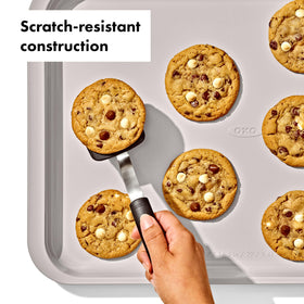 OXO Good Grips heavy-gauge aluminized steel bakeware for durability