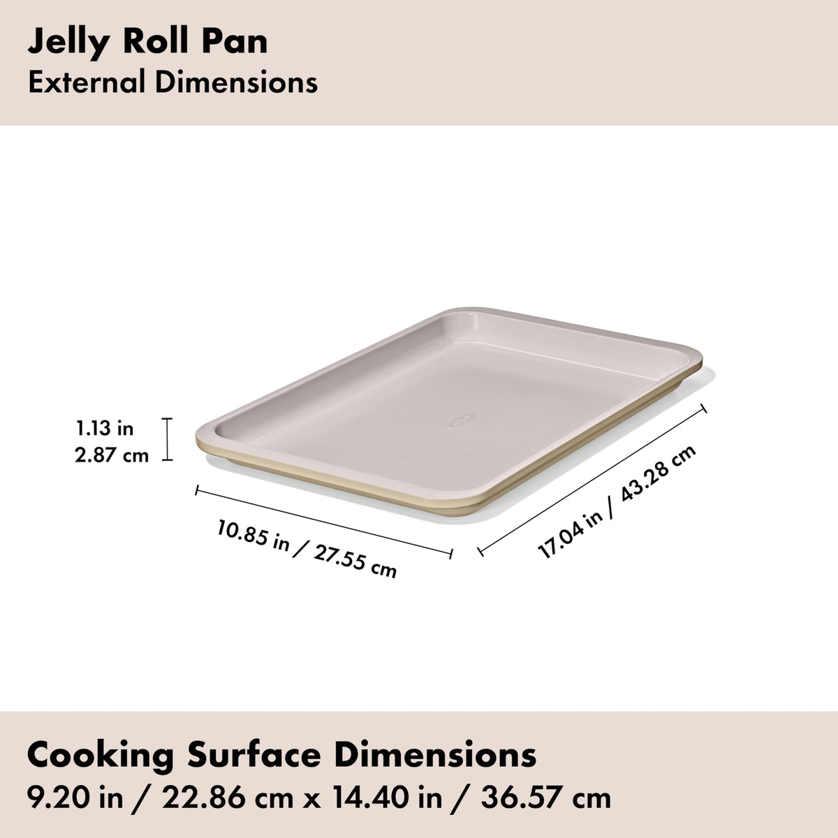 PFAS-free ceramic coating on OXO bakeware supports safe everyday baking