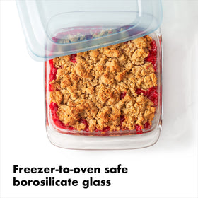 OXO Good Grips baking dish generous handles aid safe gripping.