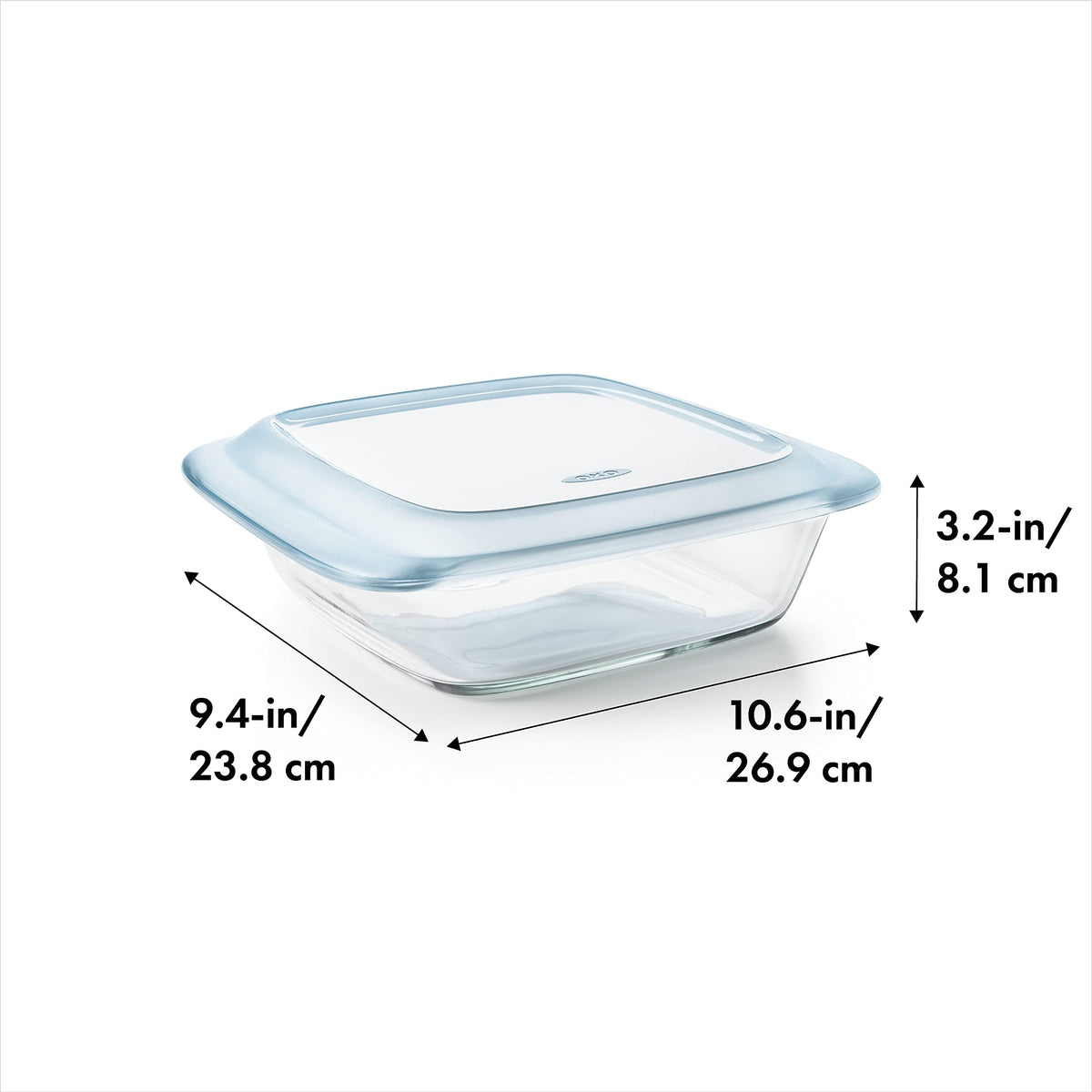 OXO Good Grips baking dish microwave-safe for quick reheats.
