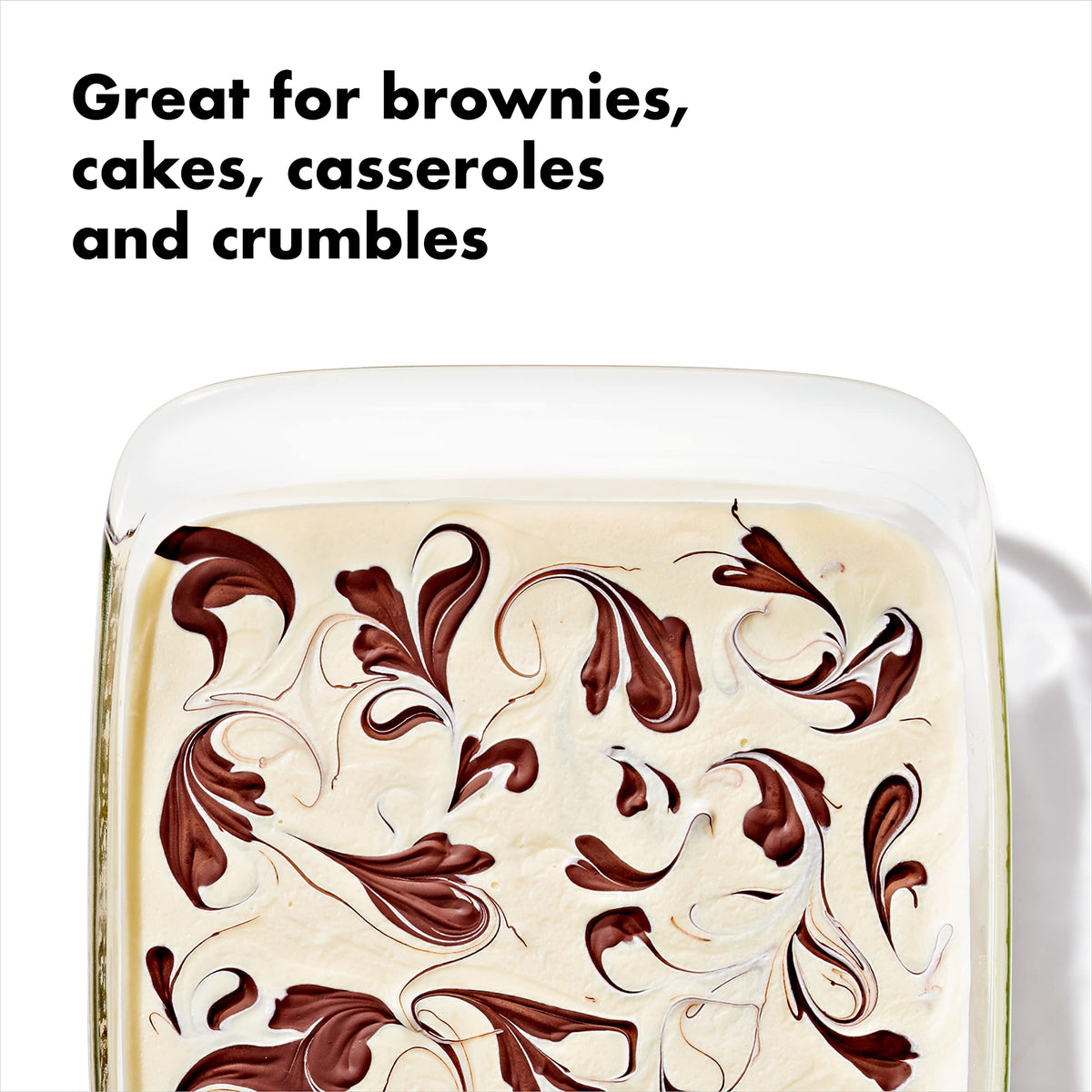 OXO Good Grips baking dish resists stains and odors for easy upkeep.
