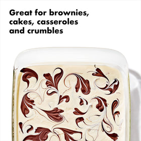 OXO Good Grips baking dish resists stains and odors for easy upkeep.