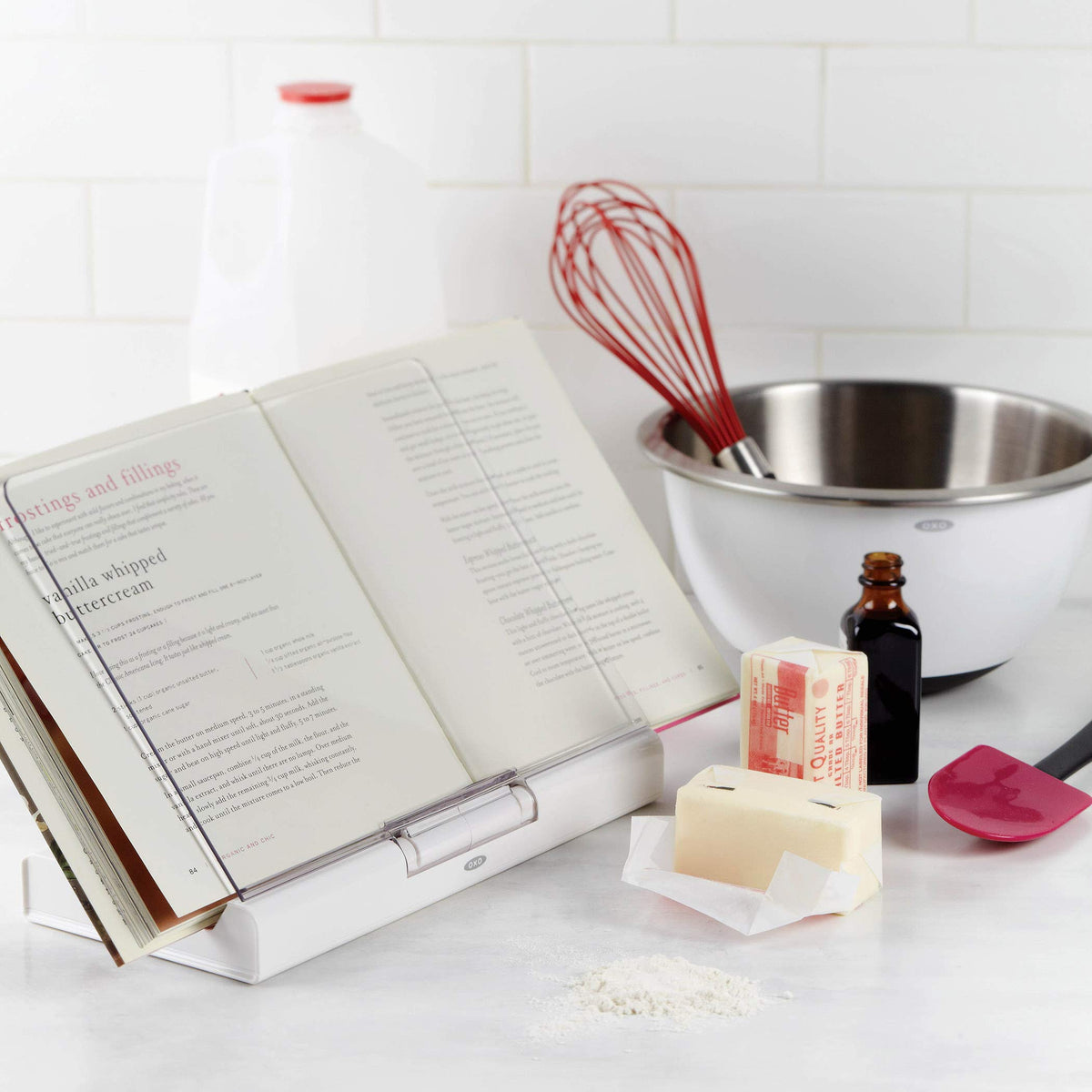 OXO Good Grips whisk head close-up, heat-resistant silicone ideal for coated cookware