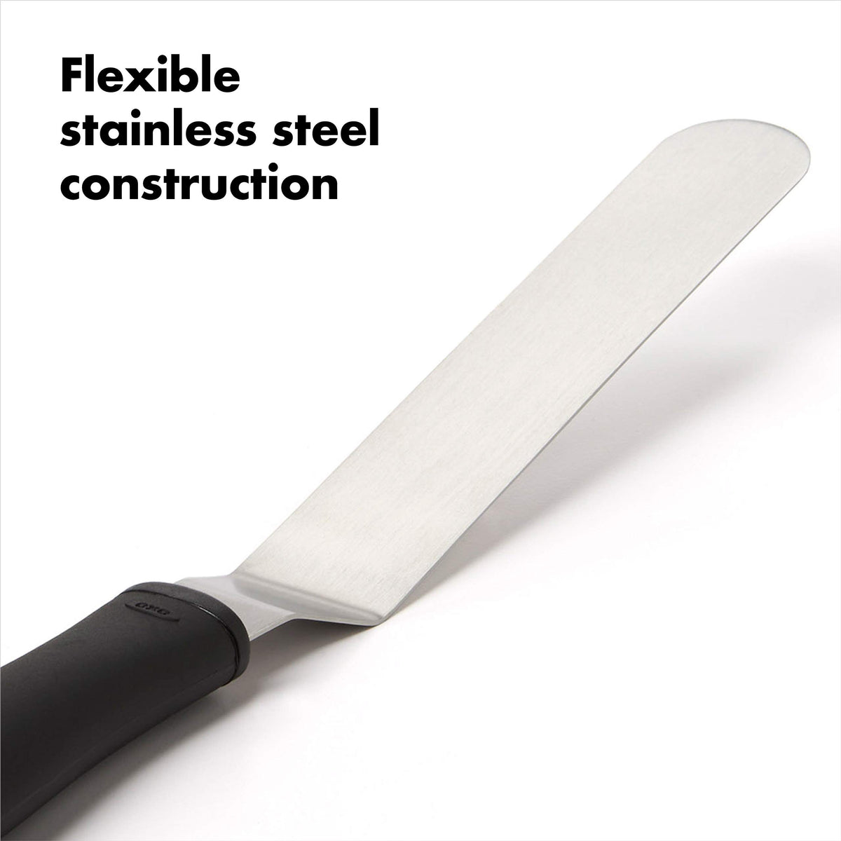 OXO Good Grips Bent Icing Spatula ideal for icing cakes with smooth, even layers.