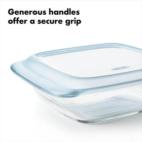 OXO Good Grips borosilicate-glass construction highlights durability and heat tolerance.