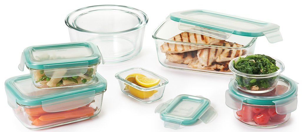 OXO Good Grips BPA-free containers are safe for freezer, microwave, and dishwasher.