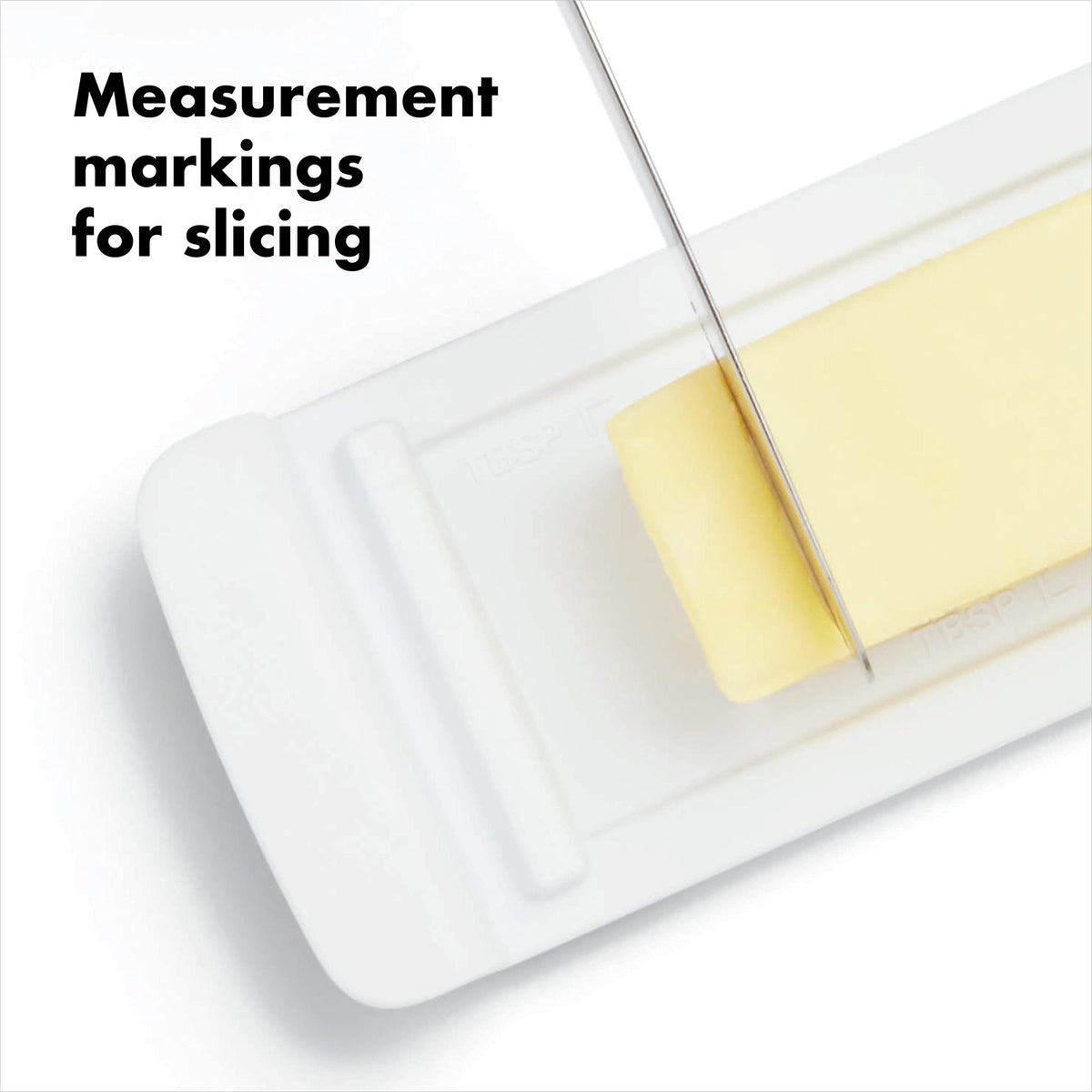 OXO Good Grips Butter Dish long-stick compatibility for common sticks.