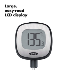 OXO Good Grips Chef's Precision thermometer pivoting head for easy viewing