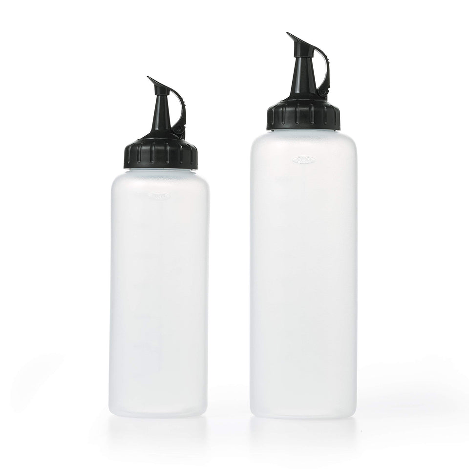 OXO Good Grips Chef's Squeeze 12oz bottle for precise oil pours and dressings