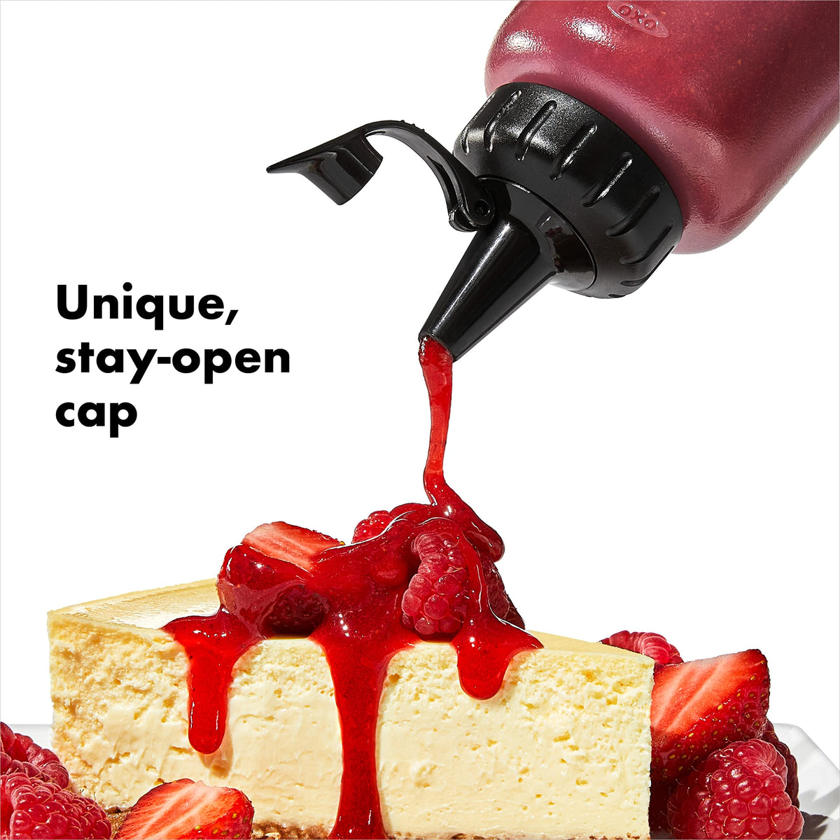 OXO Good Grips Chef's Squeeze Bottle thin-tip perfect for oils and delicate plating.