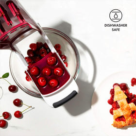 OXO Good Grips Cherry Pitter is dishwasher-safe for easy cleaning