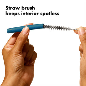 OXO Good Grips cleaning-brush aids interior reach for thorough cleaning.