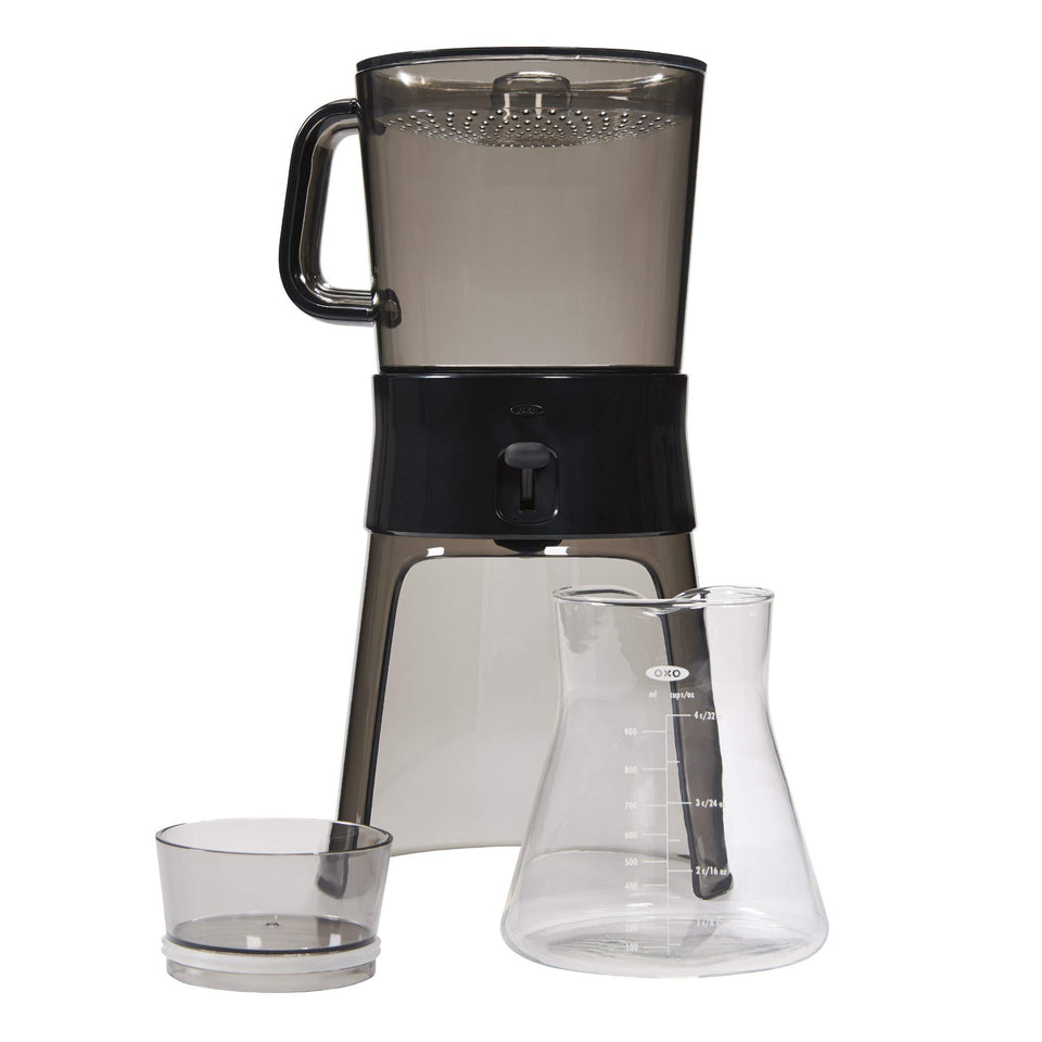 OXO Good Grips Rainmaker evenly distributes water for smooth cold brew concentrate.