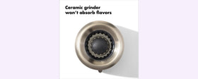 OXO Good Grips Contoured Salt Grinder clear body showing salt level