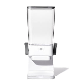 OXO Good Grips cereal dispenser pour spout enables precise, one-handed servings.