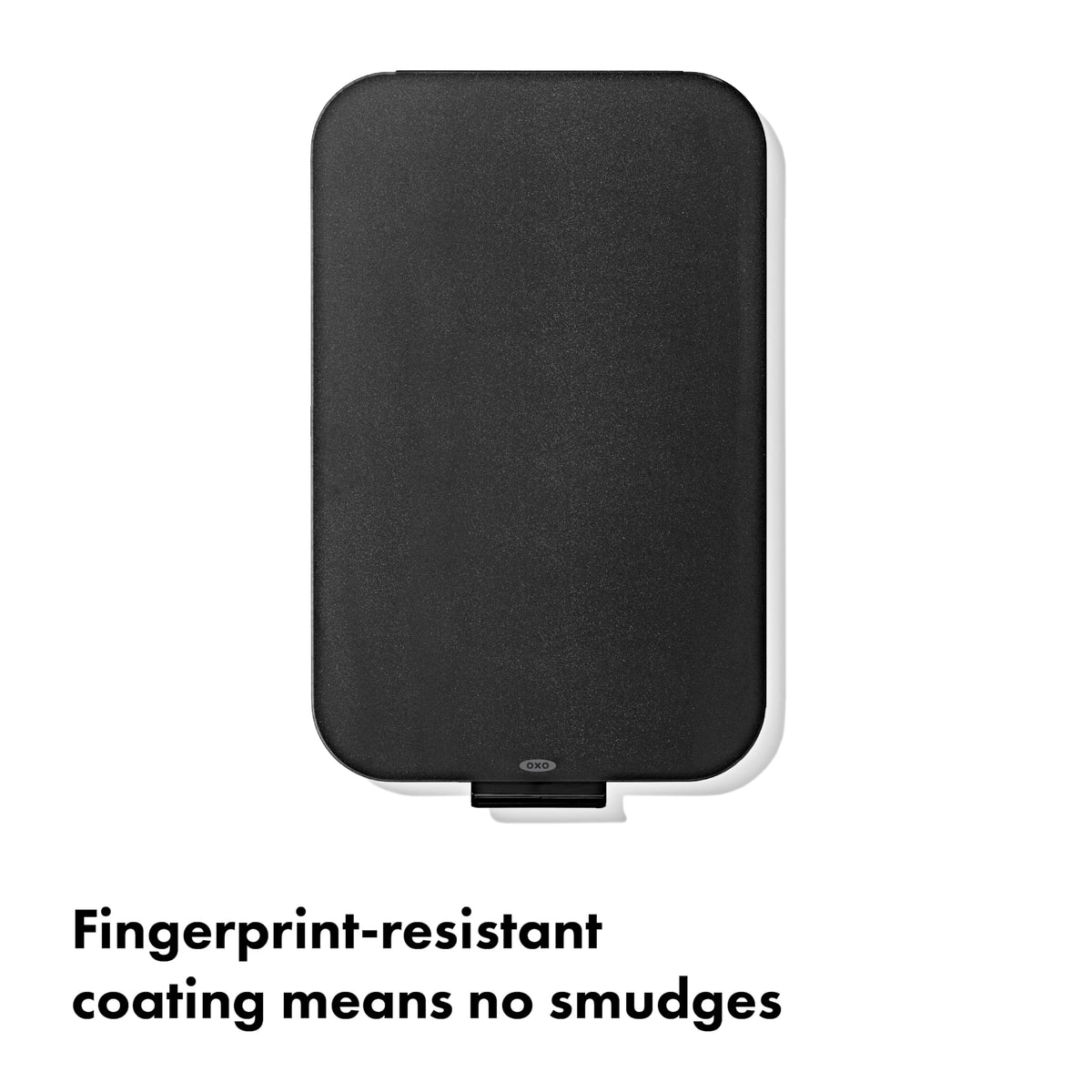 Fingerprint-resistant glass on the OXO Countertop Slider keeps a tidy look