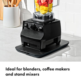 Tempered glass surface on the OXO Countertop Slider resists smudges and cleans easily