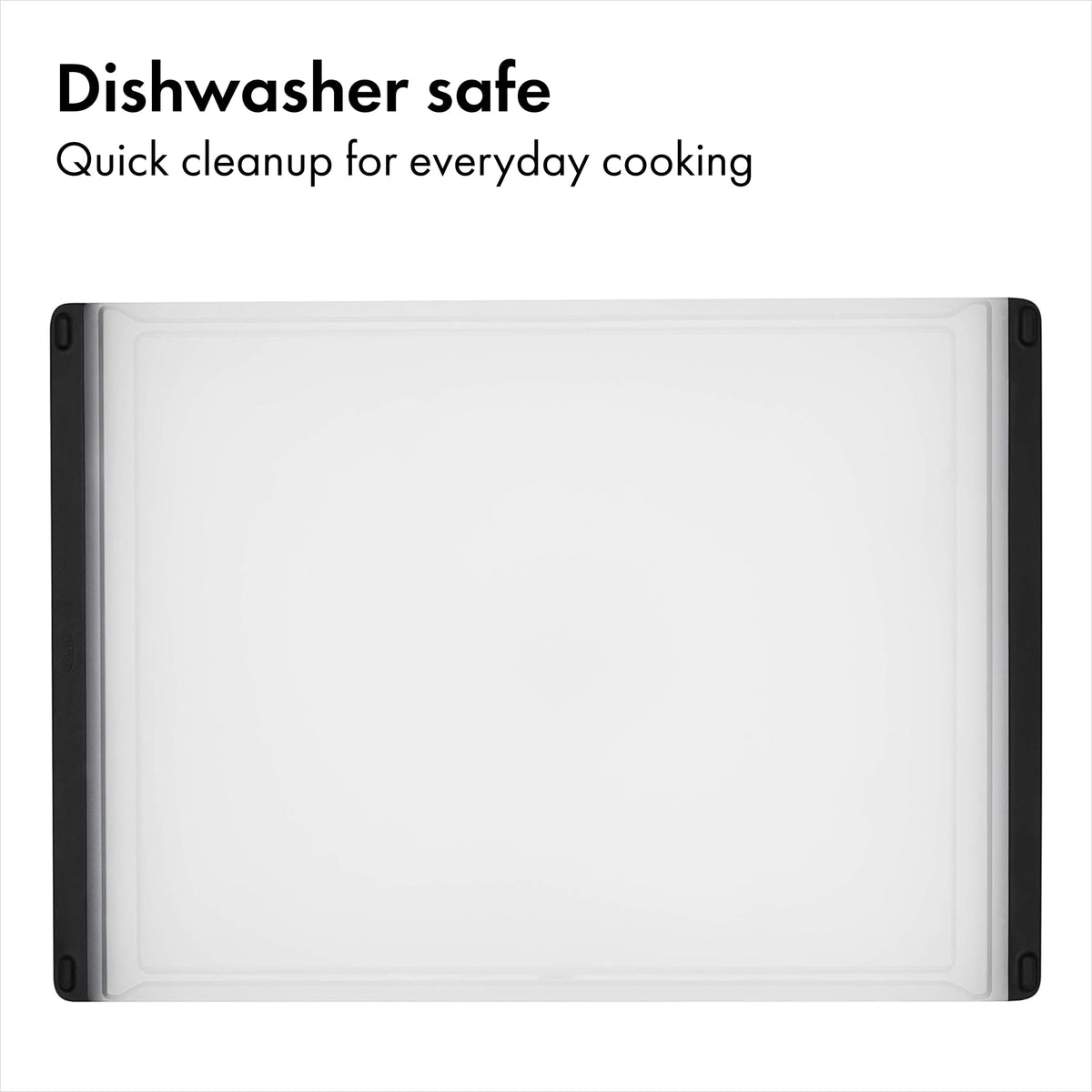 OXO Good Grips board with easy-pour corners simplifies juice disposal.