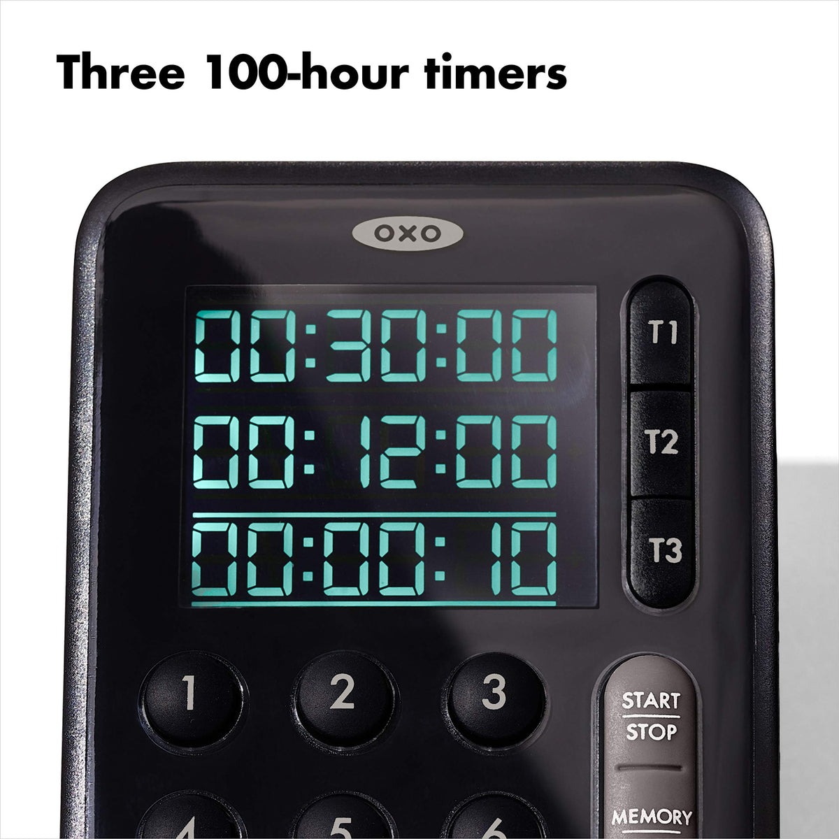 OXO Good Grips triple timer dial and beeps help identify finished timers